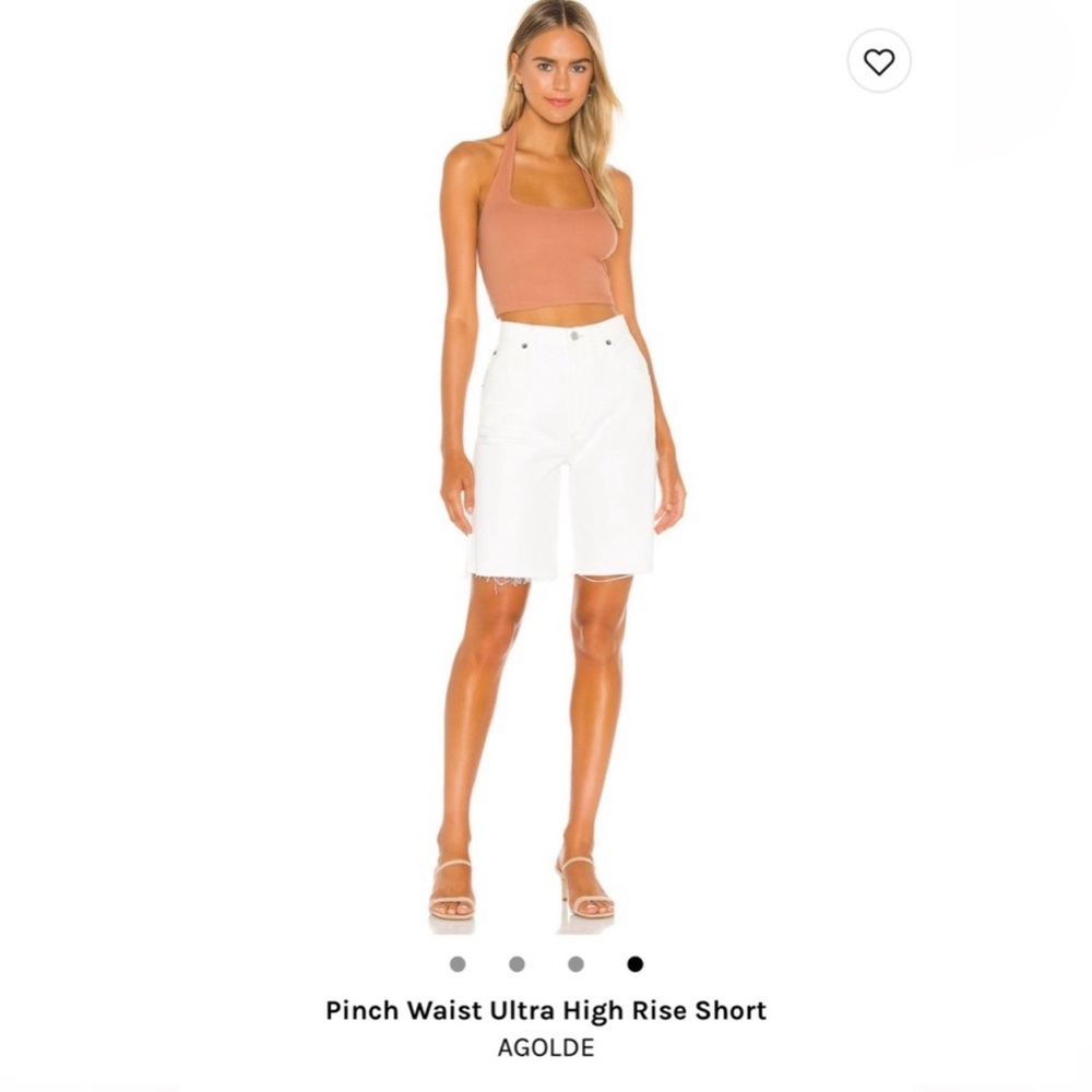 Agolde ultra high pinch waist denim shorts